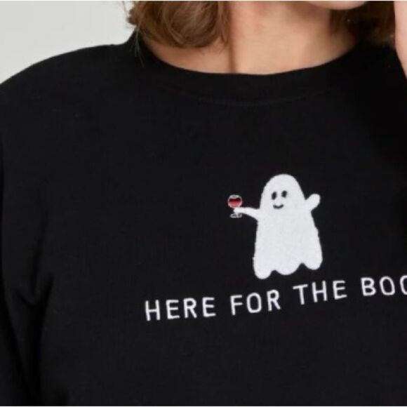 Black Ghost Graphic Sweatshirt - Picture 3 of 4